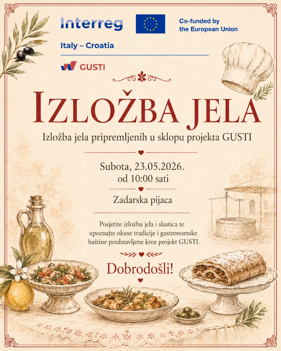 GUSTI donosi dva gastronomska događanja u Zadru – izložbu tradicionalnih jela i cooking class s poznatim chefovima