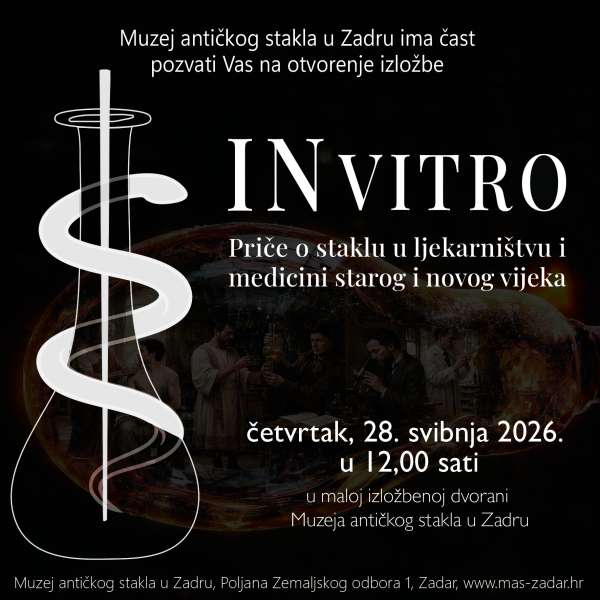 „IN VITRO“ u Zadru: Izložba o staklu koje je oblikovalo povijest medicine i ljekarništva