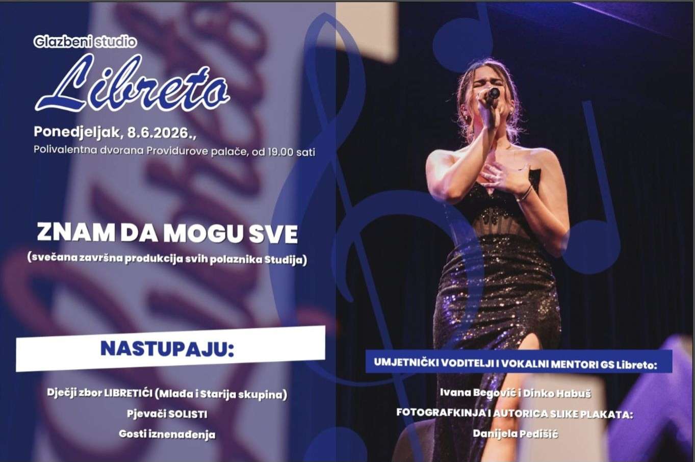ZNAM DA MOGU SVE Glazbeni studio Libreto najavljuje svečanu cjelovečernju produkciju