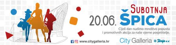 LJETNA SUBOTNJA ŠPICA U CITY GALLERIJI