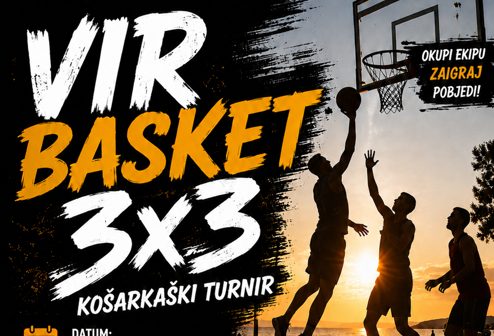 NA NOVOUREĐENOM KOŠARKAŠKOM IGRALIŠTU U VIRU Turnir u basketu 3 x 3, otvorene su prijave