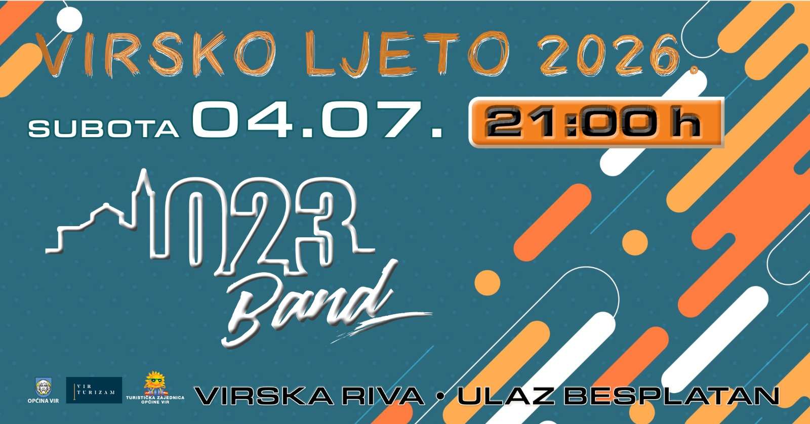 SUBOTA NA VIRSKOM LJETU  Zadarski 023 band, majstori za dobru zabavu i pozitivnu energiju