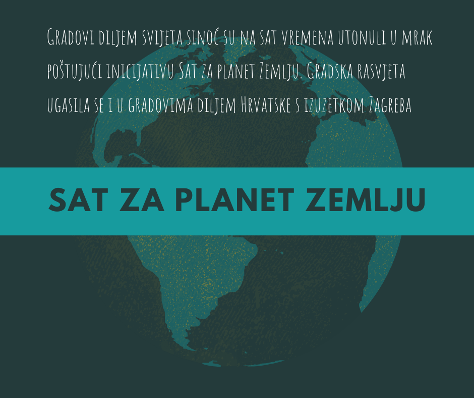 Na sat vremena ugašena svjetla za Zemlju i klimu