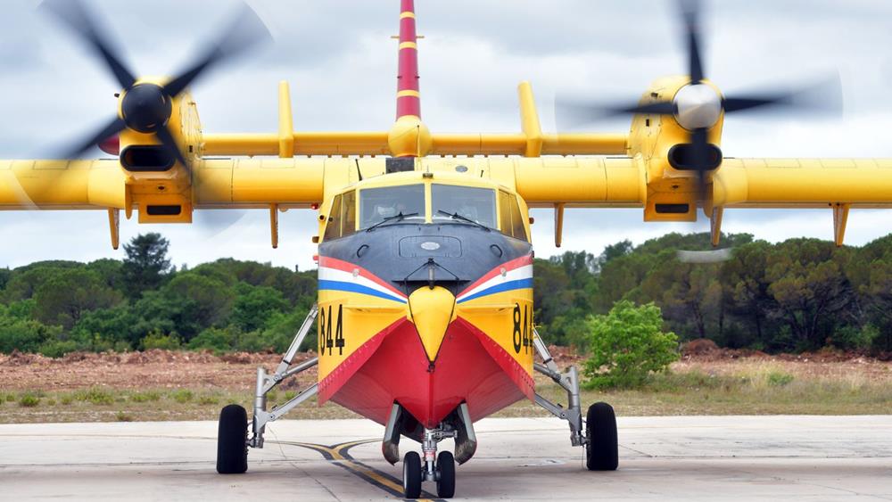 Canadair angažiran na požarištu kod Trnovice a Airtractor izviđa na ruti Zadar-Knin-Zadar