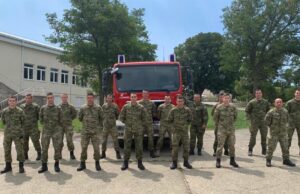 DOMAĆIN JVP BENKOVAC Pripadnici GMBR u obuci osposobljavanja za gašenje požara na otvorenom području