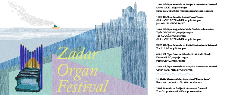 ZADAR ORGAN FESTIVAL Večeras koncert i izložba mladih polaznika radionica