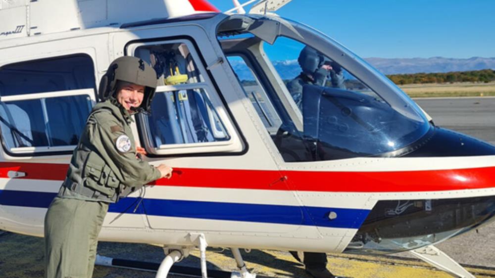Započela letačka obuka 26. naraštaja na helikopterima Bell-206B
