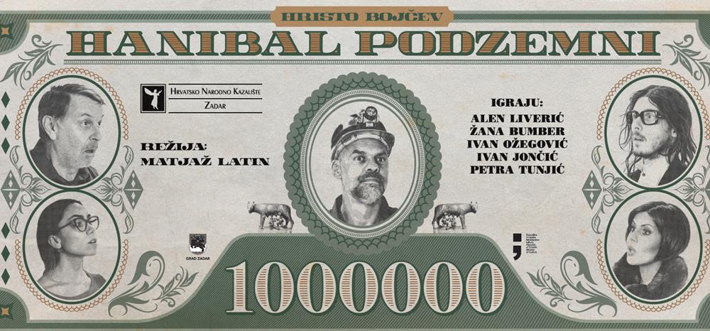 SIJEČANJ U HNK ZADAR Večeras pogledajte predstavu "Hanibal podzemni"