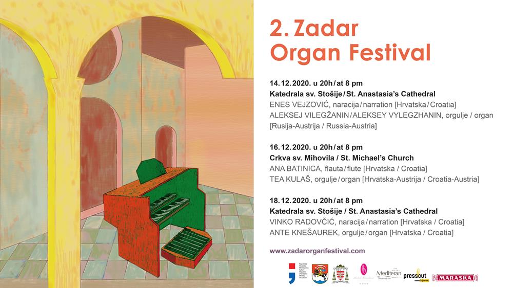 VEČERAS POČINJE VIRTUALNO IZDANJE DRUGOG ZADAR ORGAN FESTIVALA