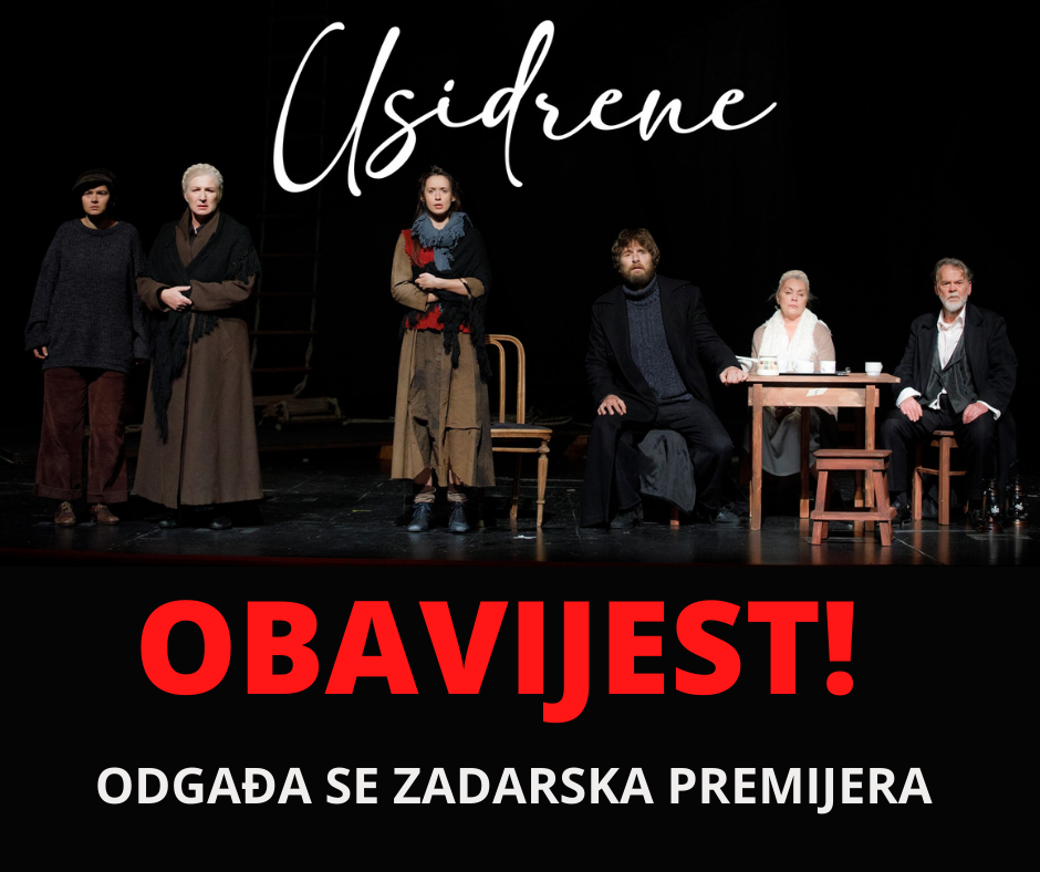 Odgođena premijera "Usidrene" u HNK Zadar