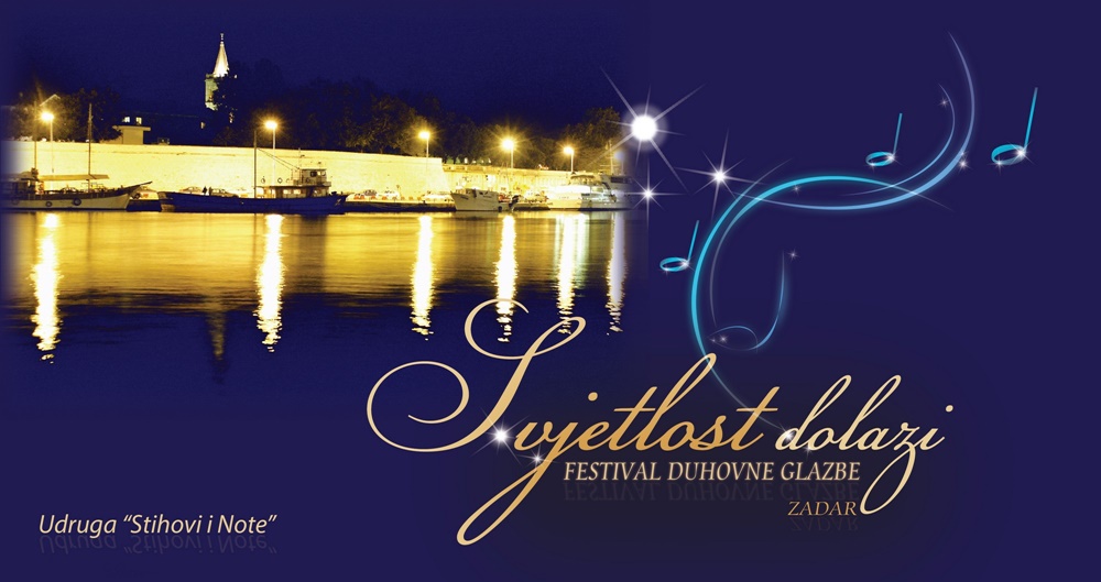 Raspisan natječaj za 9.Festival duhovne glazbe „Svjetlost dolazi“ Zadar 2021.