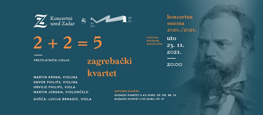 Koncertni ured Zadar najavljuje koncert najstarijeg gudačkog kvarteta na svijetu i zadarske violistice, ZKO odgođen za travanj