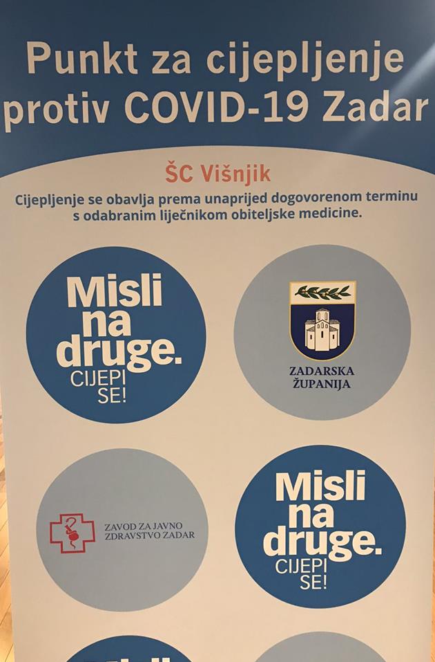 CIJEPLJENJE U BIOGRADU  Obzirom na epidemiološku situaciju organizirano cijepljenje tri dana u Gradskoj knjižnici