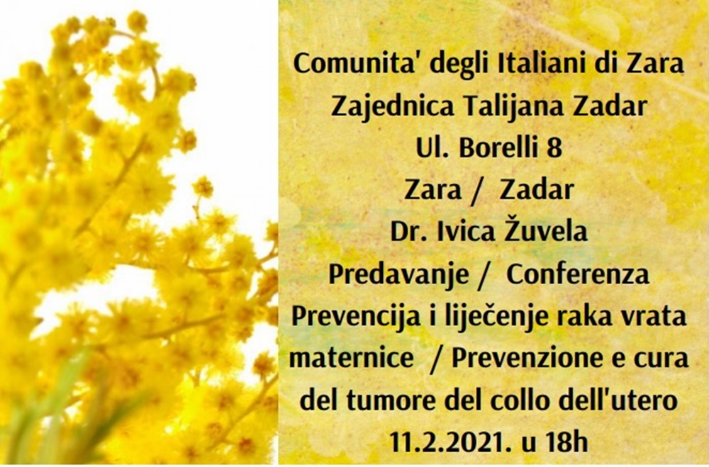 Zajednica Talijana poziva na predavanje dr. Žuvele o prevenciji i liječenju raka vrata maternice