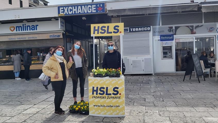 HSLS podjelom cvijeća obilježio Dan žena