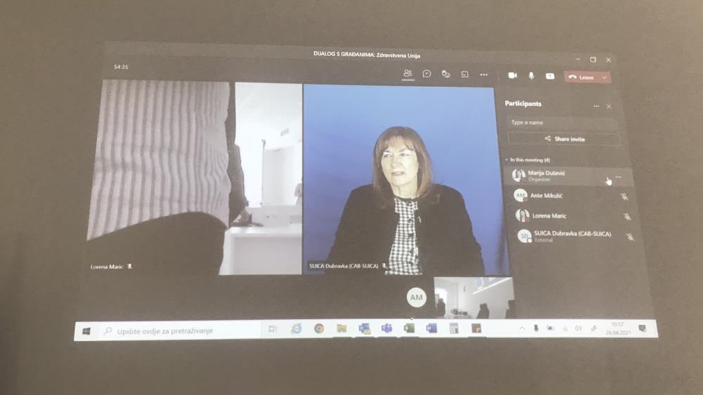 DIJALOG S GRAĐANIMA Potpredsjednica EK Dubravka Šuica: EU je uložila ogromne  napore da pandemiju drži pod kontrolom. U roku od 6 mjeseci osigurala je 2,6 milijardi doza cjepiva