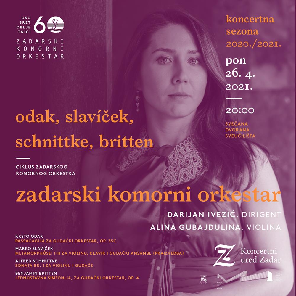 KONCERTNI URED ZADAR Drugi koncert iz ciklusa Zadarskog komornog orkestra
