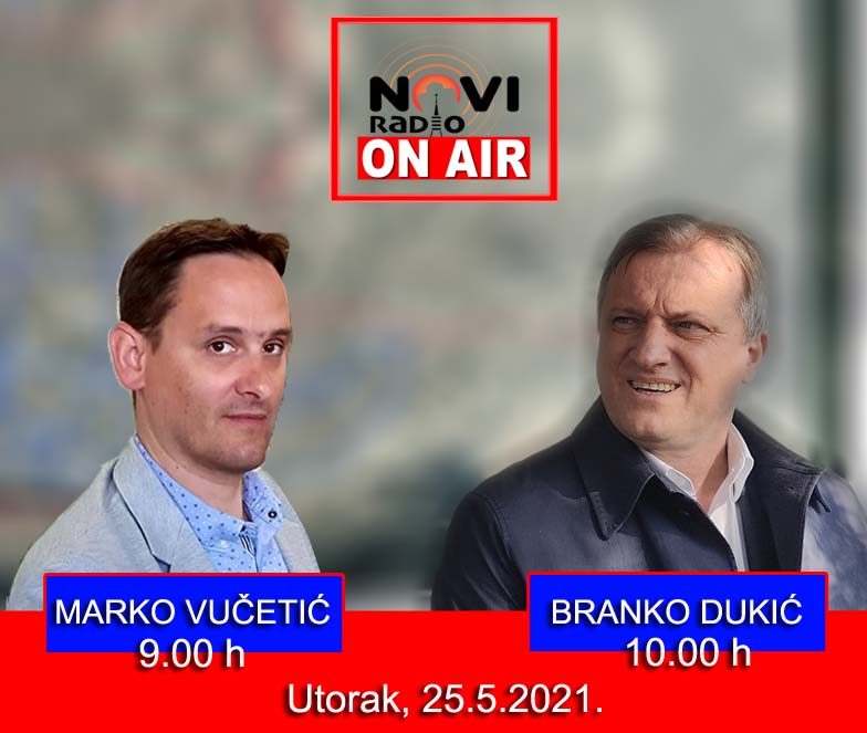 Uoči drugog kruga izbora: Dukić i Vučetić gostuju u utorak na Novom radiju