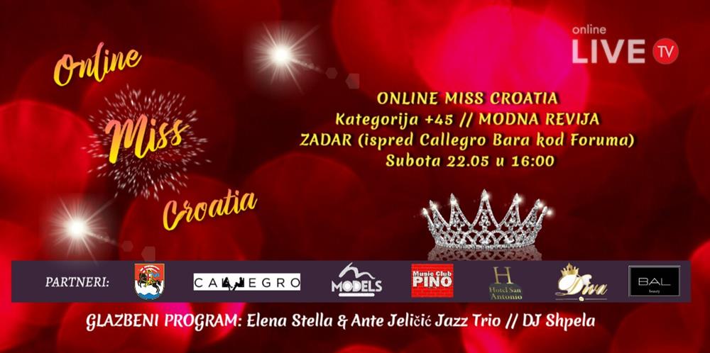MODNA REVIJA ONLINE MISS CROATIA Kandidatkinje kategorije 45+ predstavit će svoj osobni modni stil