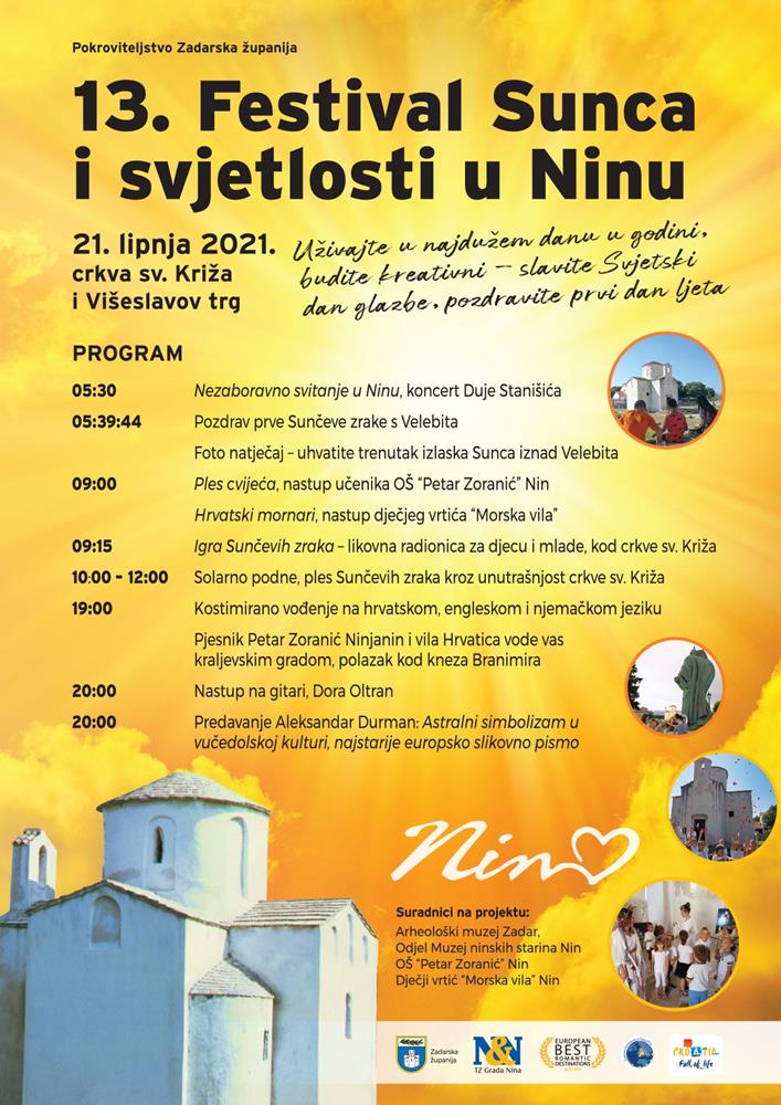 FESTIVAL SUNCA I SVJETLOSTI / POZDRAV LJETU IZ KRALJEVSKOG GRADA NINA