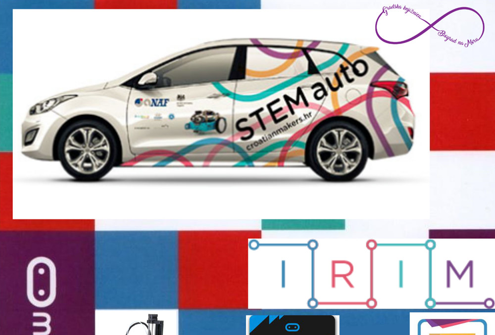 Stem auto u Gradskoj knjižnici Biograd