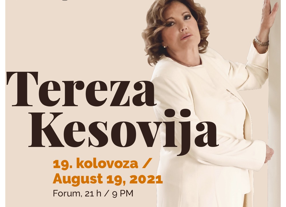 KONCERTI NA FORUMU Tereza Kesovija, najveća hrvatska glazbena diva svih vremena, 19. kolovoza pjeva u Zadru