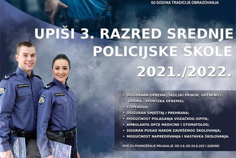 Policijska akademija ponovno pokreće program policijskog obrazovanja kroz srednju školu