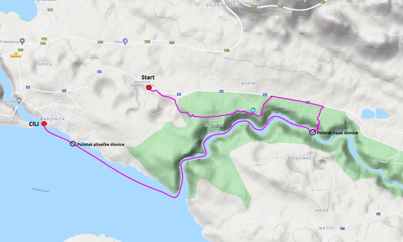 ZRMANJA TRIPLE CHALLENGE 2021. MASLENICA #BeActive outdoor