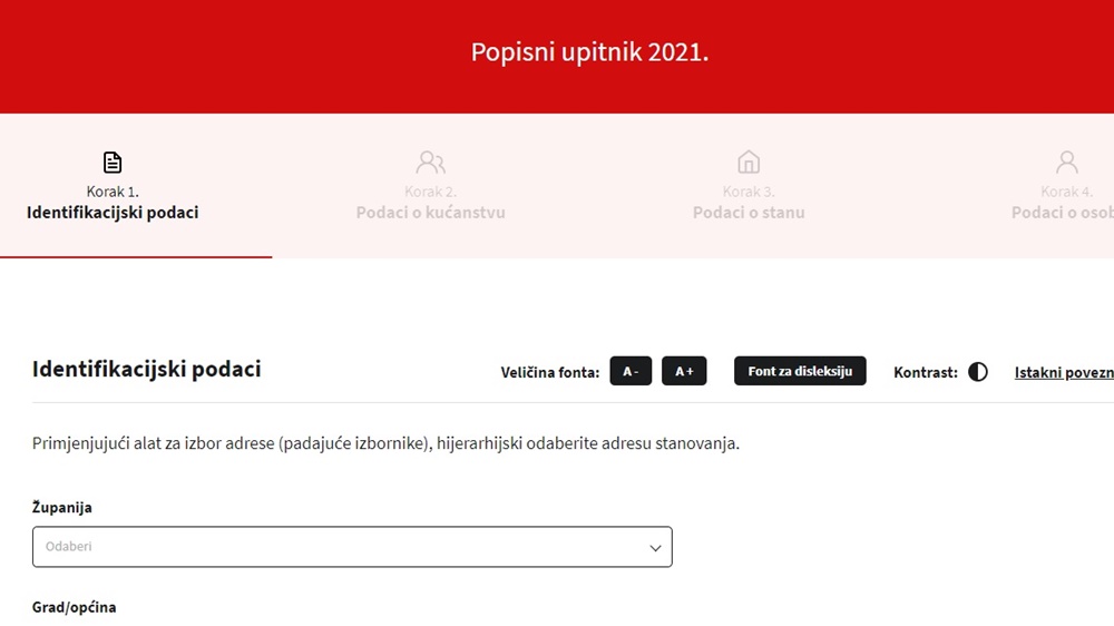 DZS: Dosad uspješno popisano 177 000 građana