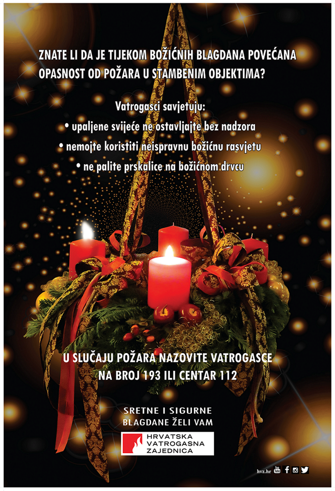 Vatrogasci upozoravaju: oprezno s korištenjem božićnih dekoracija