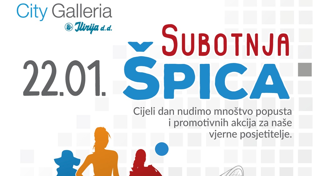 SIJEČANJSKA SUBOTNJA ŠPICA U CITY GALLERIJI