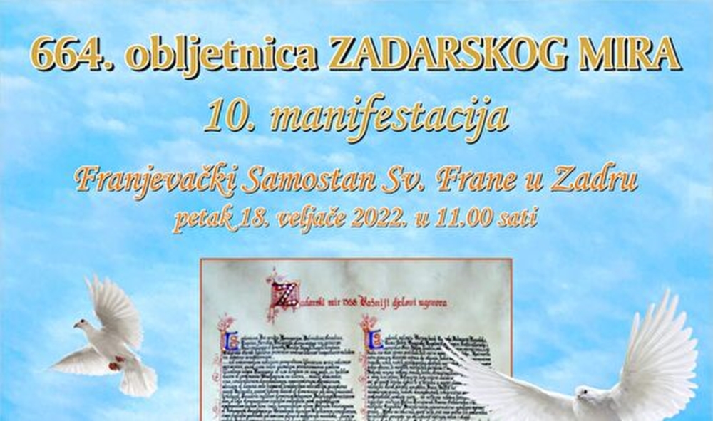 664. obljetnica Zadarskog mira