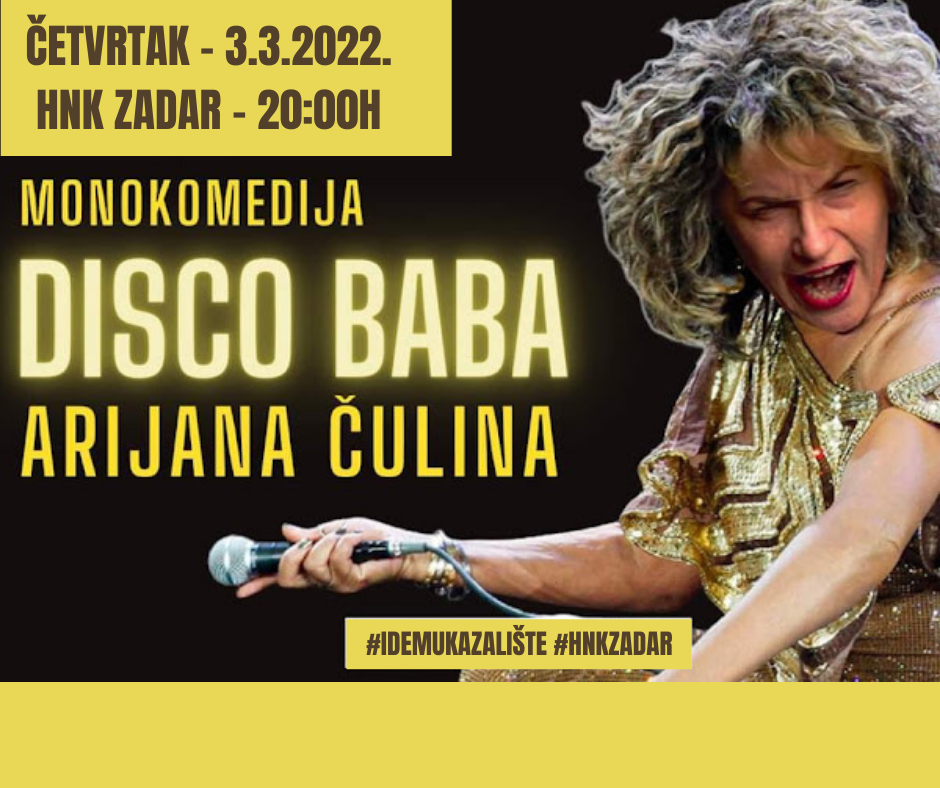 DISCO BABA u četvrtak 3. ožujka u HNK Zadar
