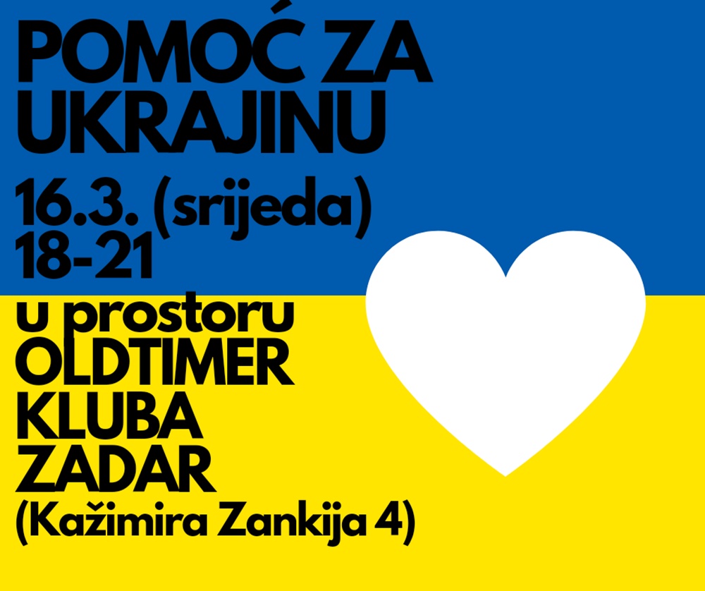 Oldtimer klub Zadar prikuplja pomoć za prognanike iz Ukrajine