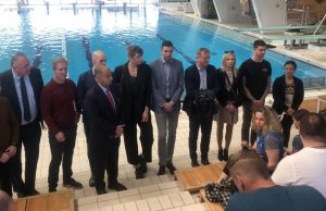 BAZEN VIŠNJIK Čelni ljudi HOO- a, Europske i svjetske organizacije vodenih sportova posjetili ukrajinske skakače u vodu