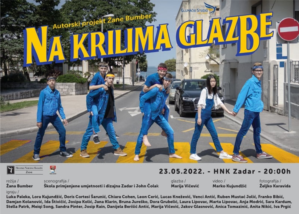 Druga ovosezonska premijera predstave Glumačkog studija HNK Zadar "Na krilima glazbe"