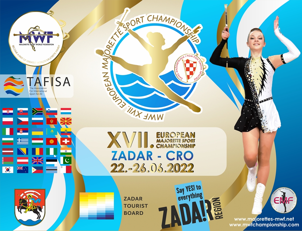 Sutra u dvorani "Krešimir Ćosić" svečano otvorenje Europskog prvenstva u mažoret sportu