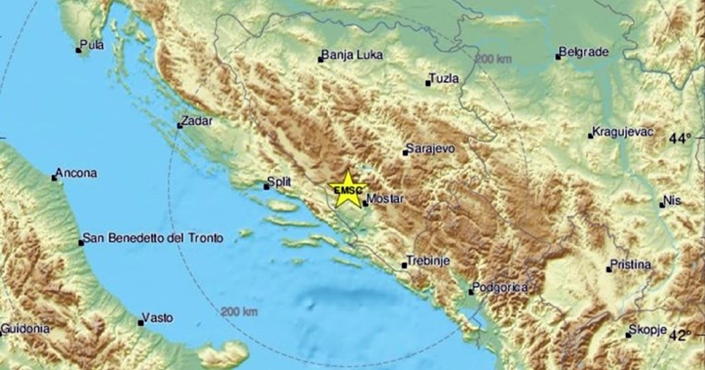 Potres magnitude 4,9 kod Širokog Brijega, osjetio se u Dalmaciji