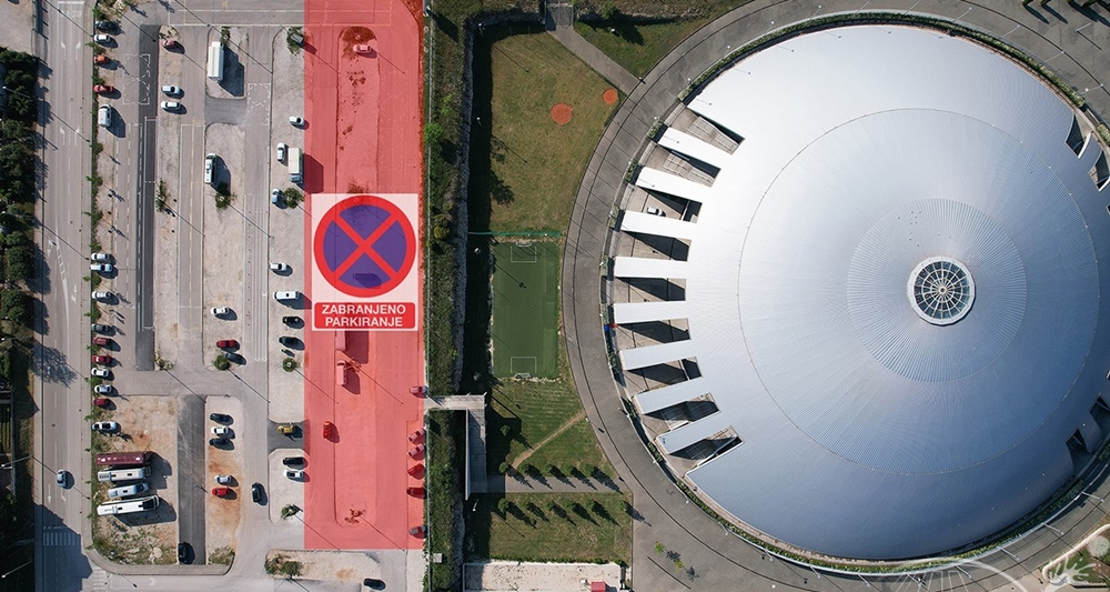 U subotu, 2. srpnja 2022. zatvara se dio sjevernog parkirališta