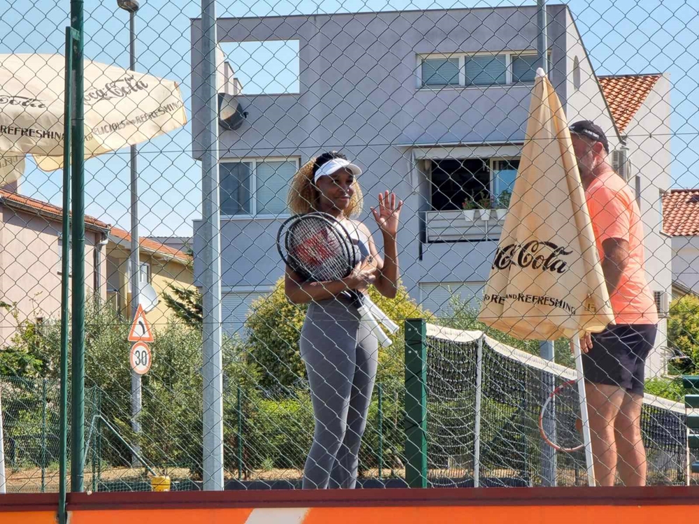 Venus Williams trenira na Višnjiku!
