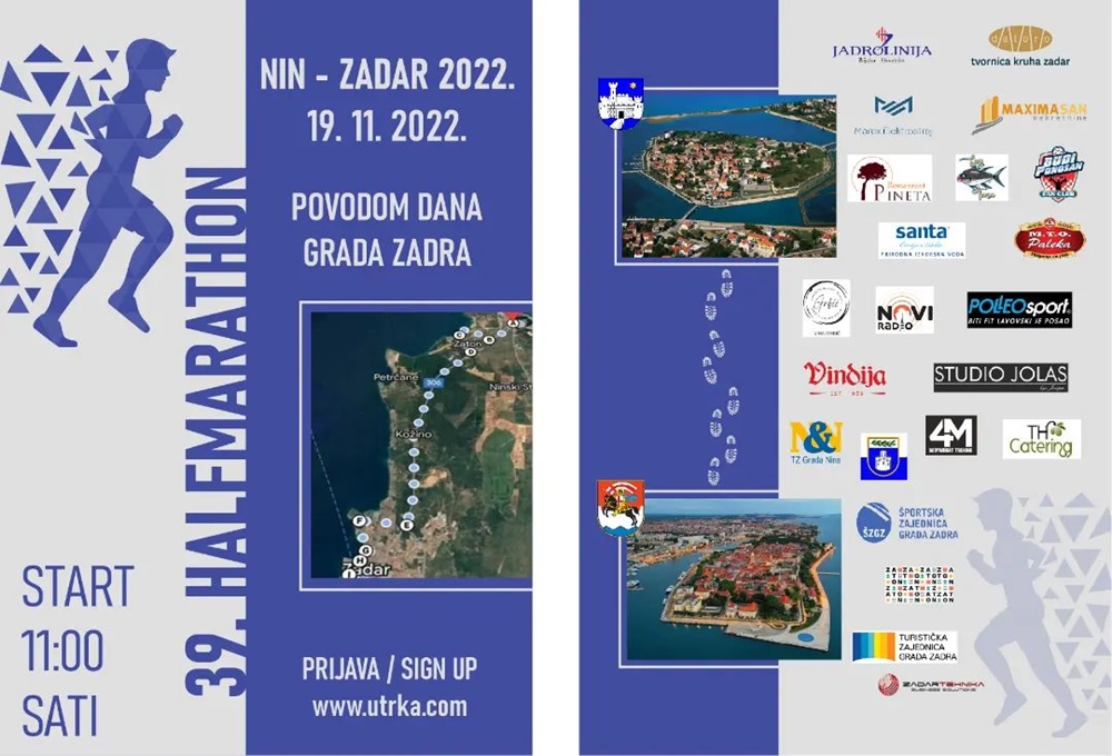 Polumaraton Nin-Zadar dobio međunarodni certifikat, prijave za 39. izdanje su u tijeku