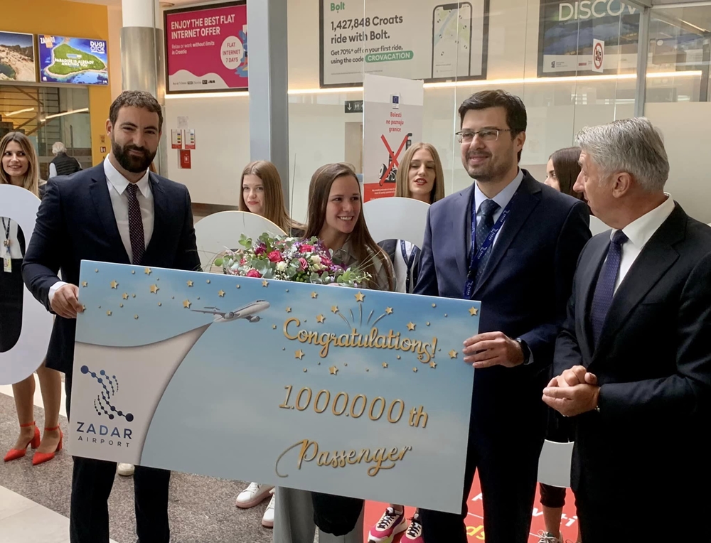 Belgijka Julie Fisser milijunta putnica u Zračnoj luci Zadar