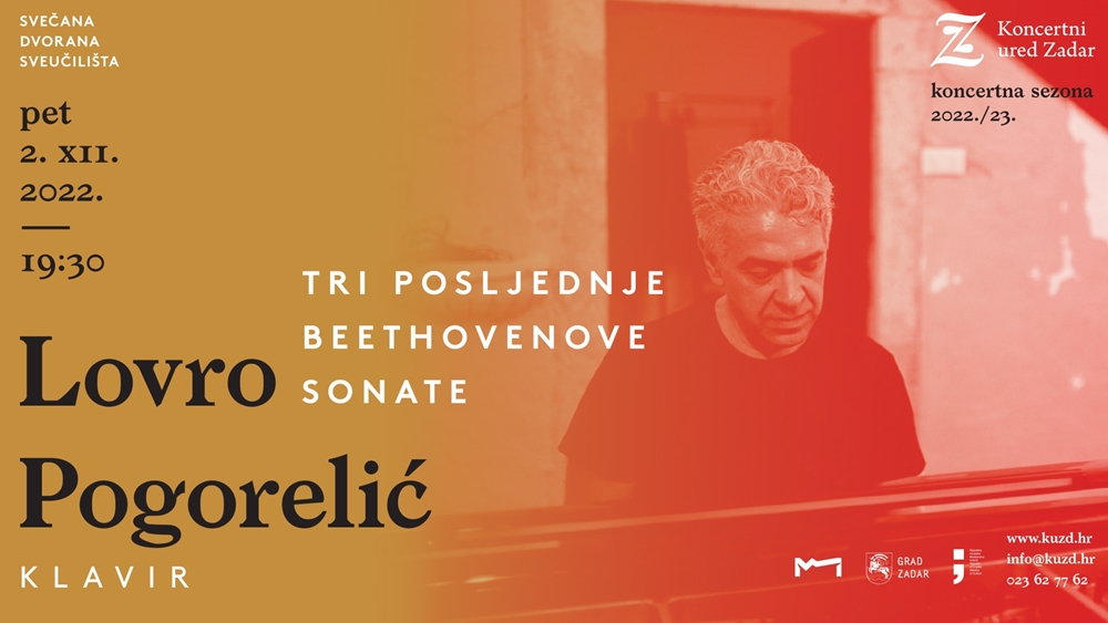 Lovro Pogorelić i tri posljednje Beethovenove sonate