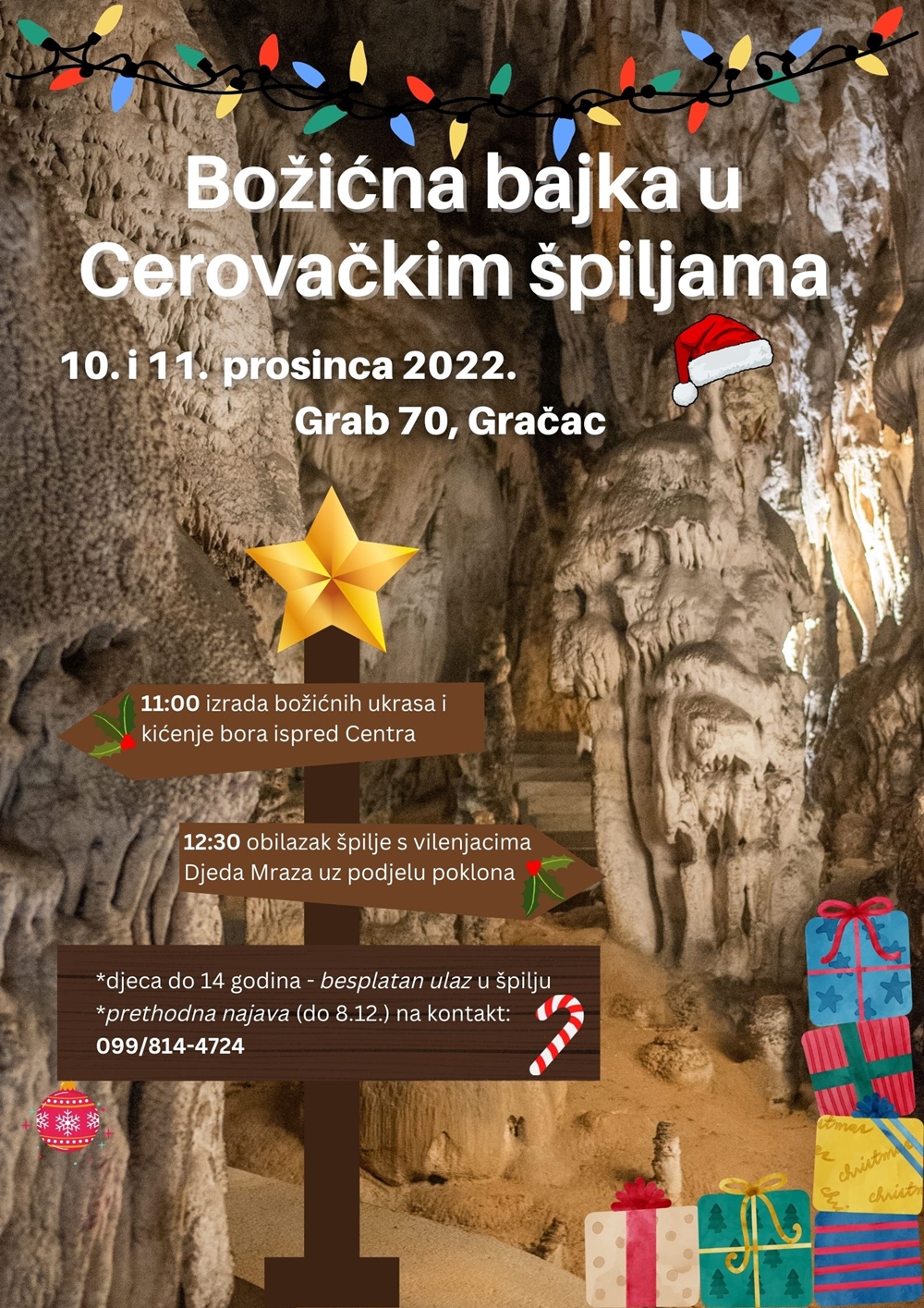 Božićna bajka u Cerovačkim špiljama