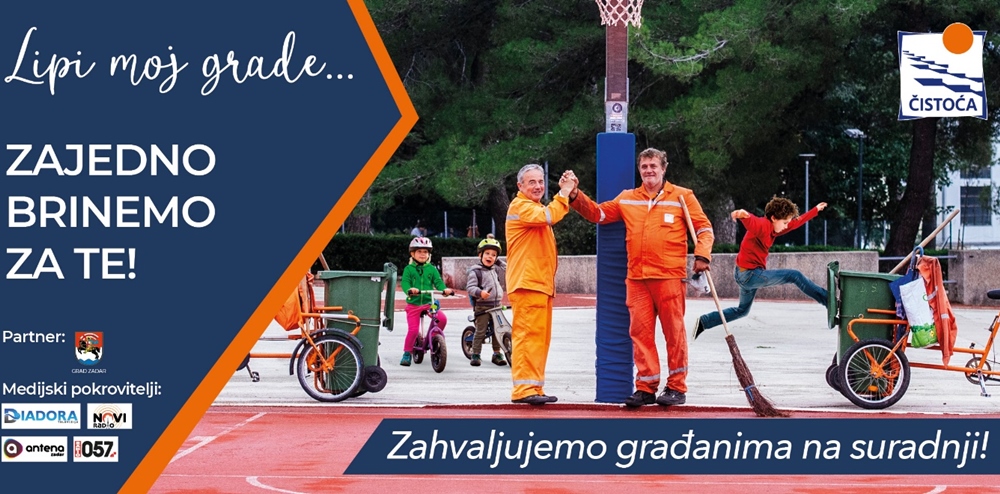 ČISTOĆA ZADAR Lipi moj grade, hvala ti !