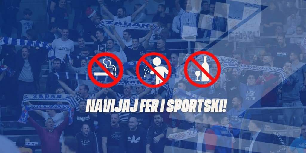 KAZNE BLAGAJNU PRAZNE KK Zadar pozvao na fer navijanje protiv Mornara