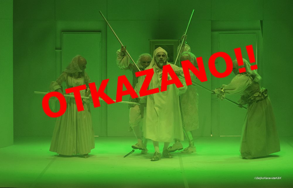 ZBOG NEVREMENA  Otkazana predstava "Umišljeni bolesnik"