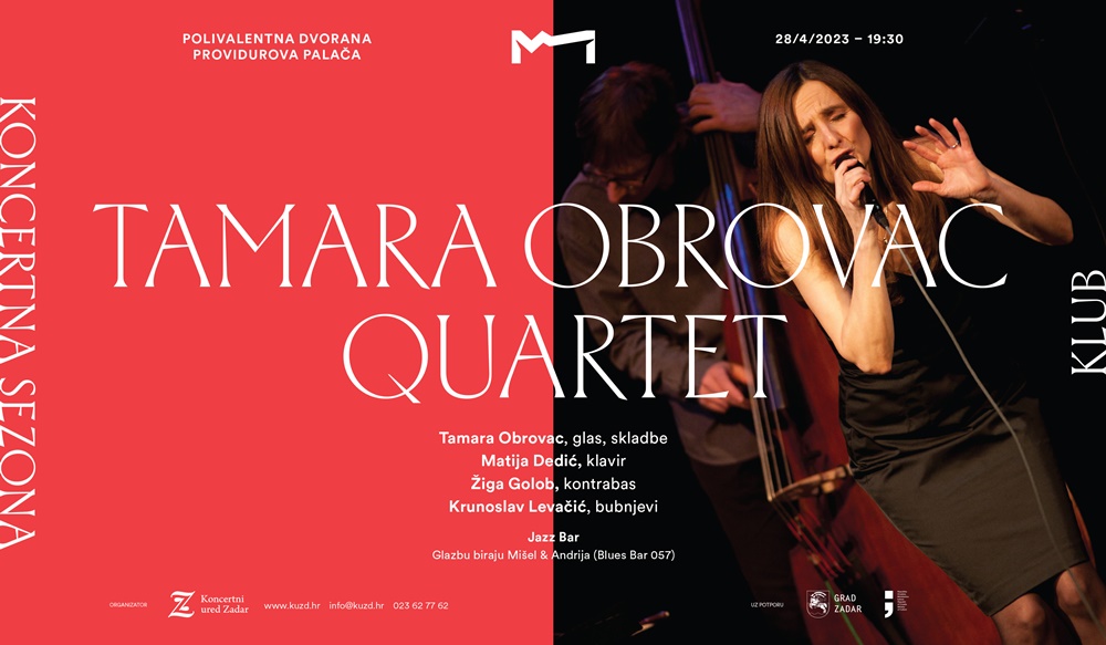 <strong>Tamara Obrovac Quartet u Zadru promovira novi album</strong>
