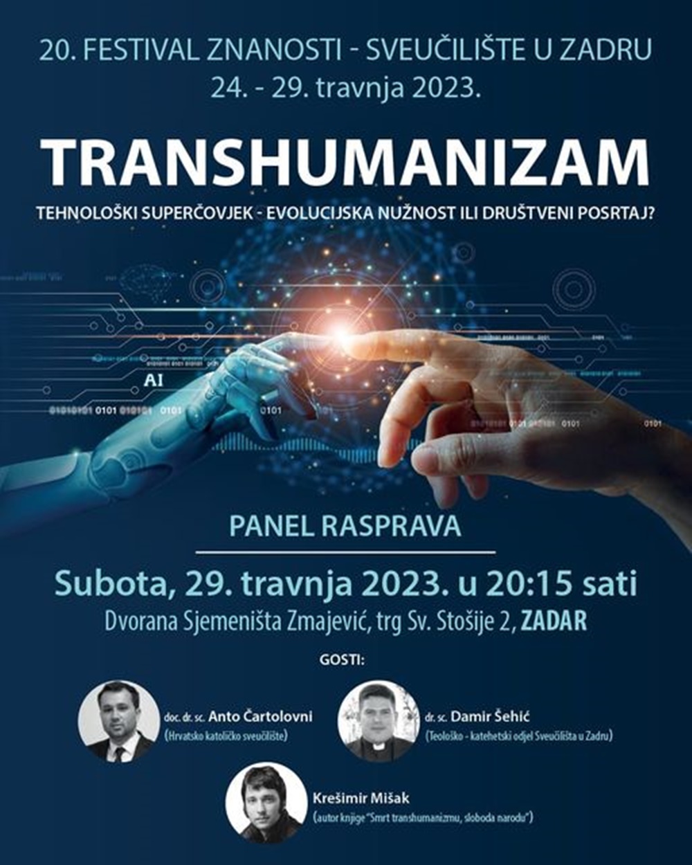 Panel rasprava o temi transhumanizma u sklopu Festivala znanosti