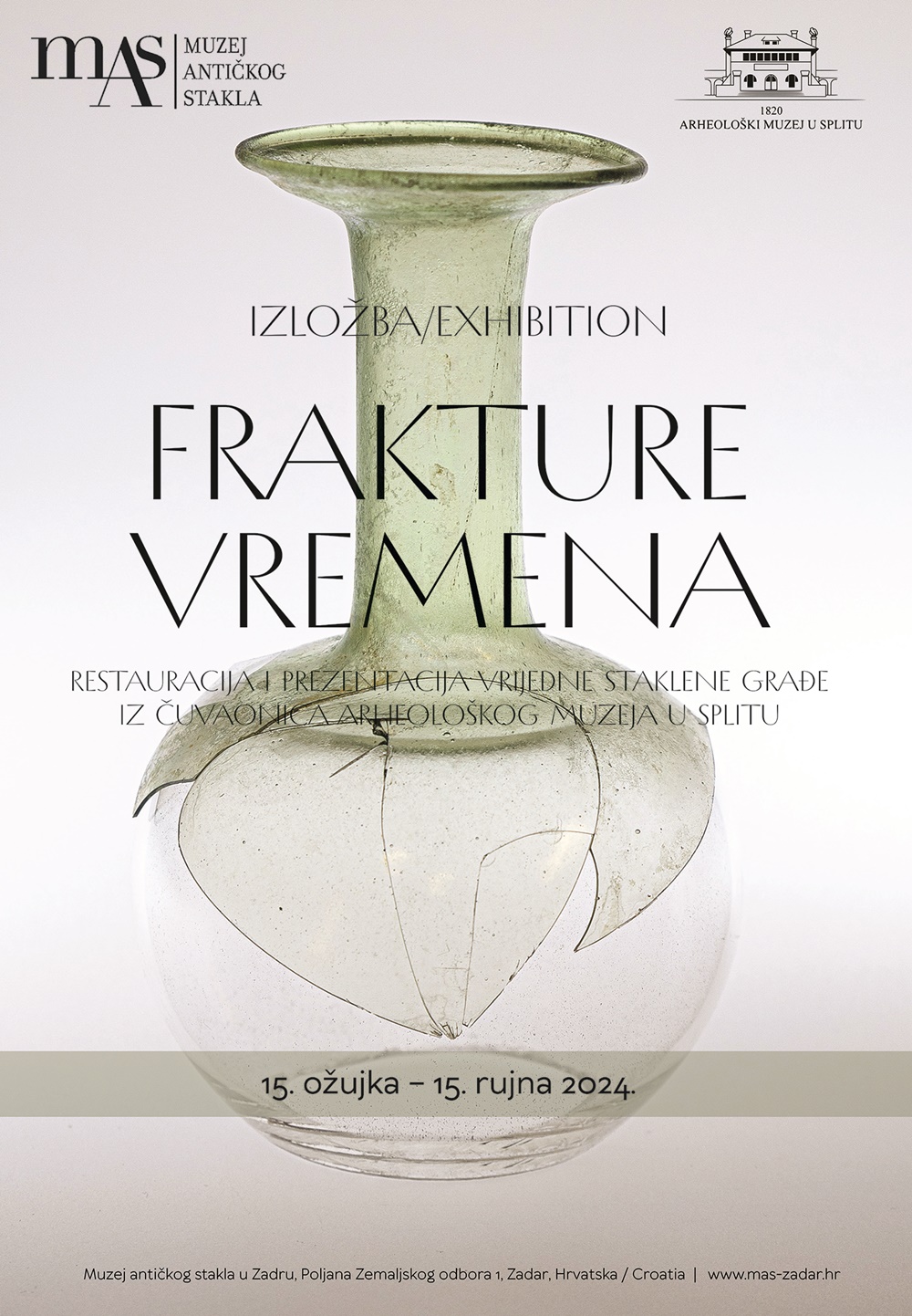 "FRAKTURE VREMENA" U MAS-a Restauracija i prezentacija vrijedne staklene građe iz čuvaonica Arheološkog muzeja u Splitu